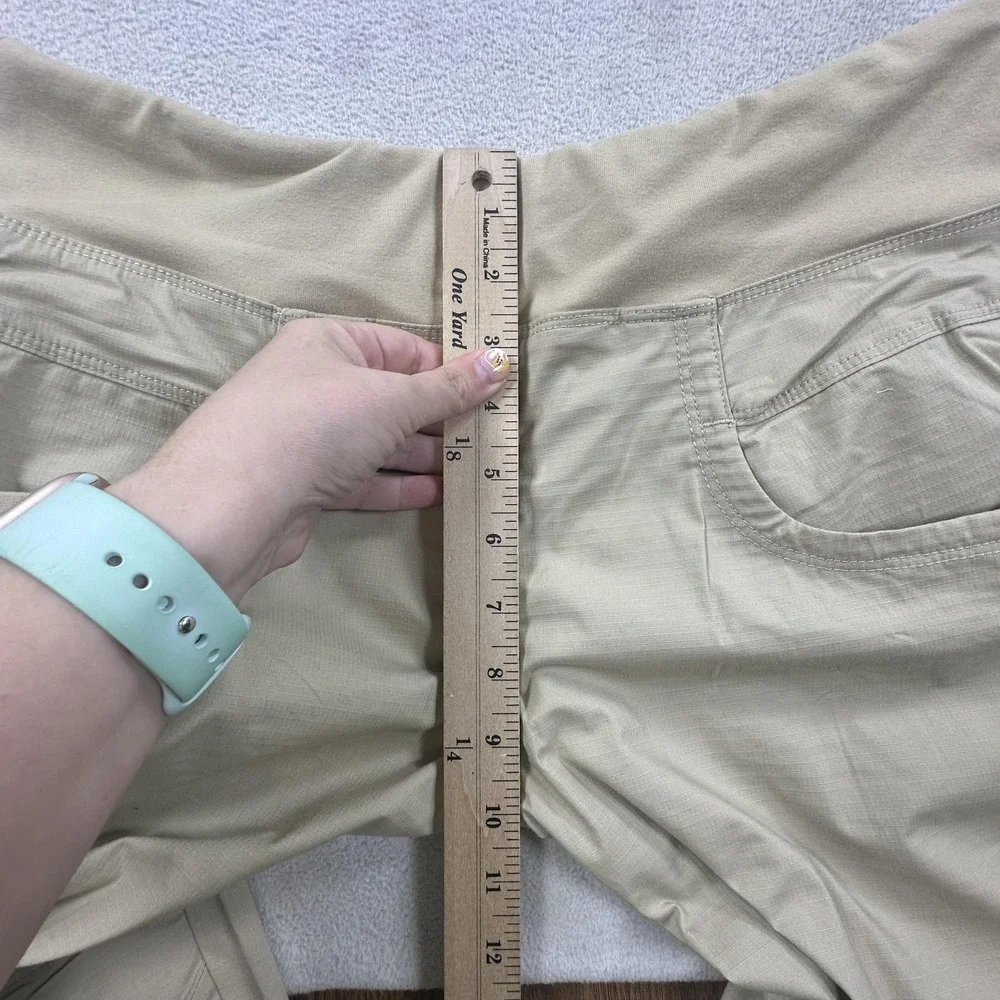 PrAna Kanab Ripstop Pants Womens XL Beige Jogger Cargo Hiking Outdoor Stretch